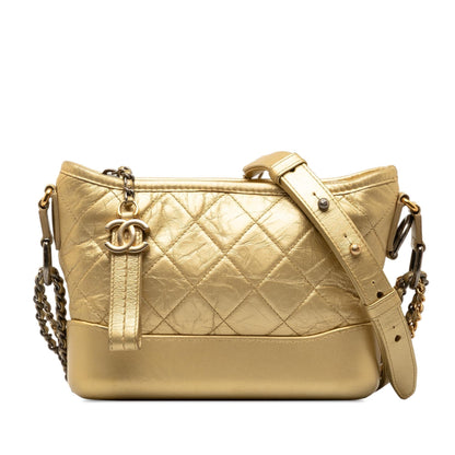 Chanel Gabrielle Lambskin Gold Crossbody