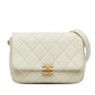 Chanel Gabrielle Caviar White Shoulder Bag
