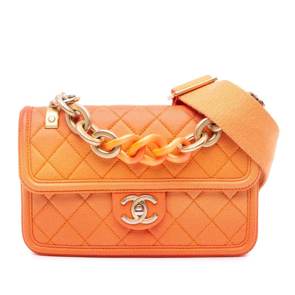 Chanel Gabrielle Caviar Tan Shoulder Bag Caviar