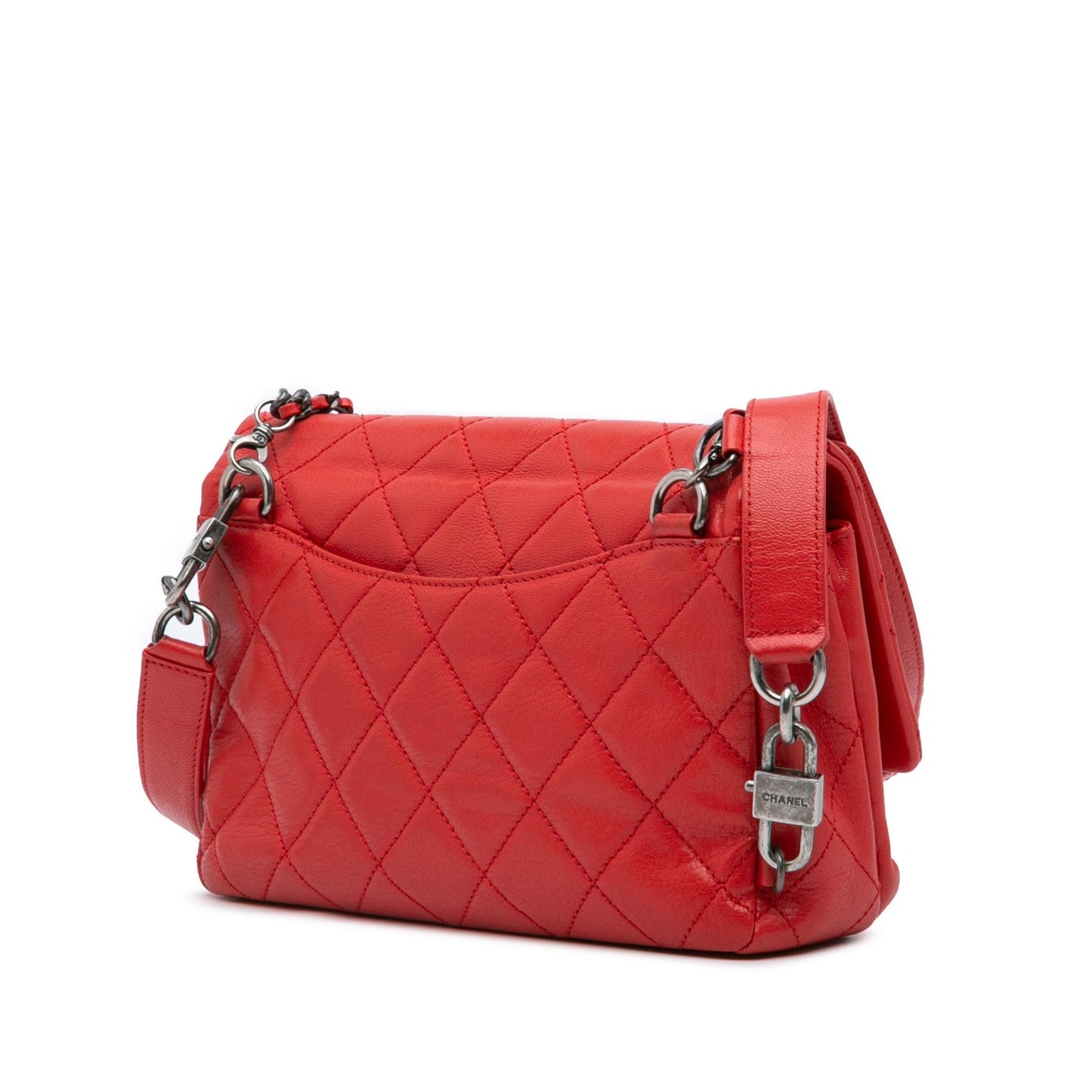 Chanel Gabrielle Quilted Red Shoulder Bag