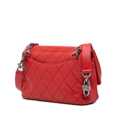 Chanel Gabrielle Quilted Red Shoulder Bag