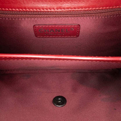 Chanel Gabrielle Lambskin Red Shoulder Bag Style 14