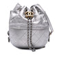 Chanel Small Quilted Metallic Aged Calfskin Gabrielle Bucket Bag