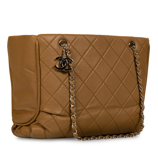 Chanel Timeless Lambskin Silver Tote Bag Lambskin