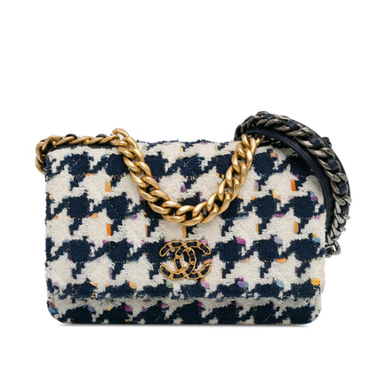 Chanel Gabrielle Tweed White Crossbody