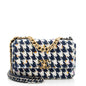 Chanel Tweed Houndstooth 19 Medium Flap Shoulder Bag