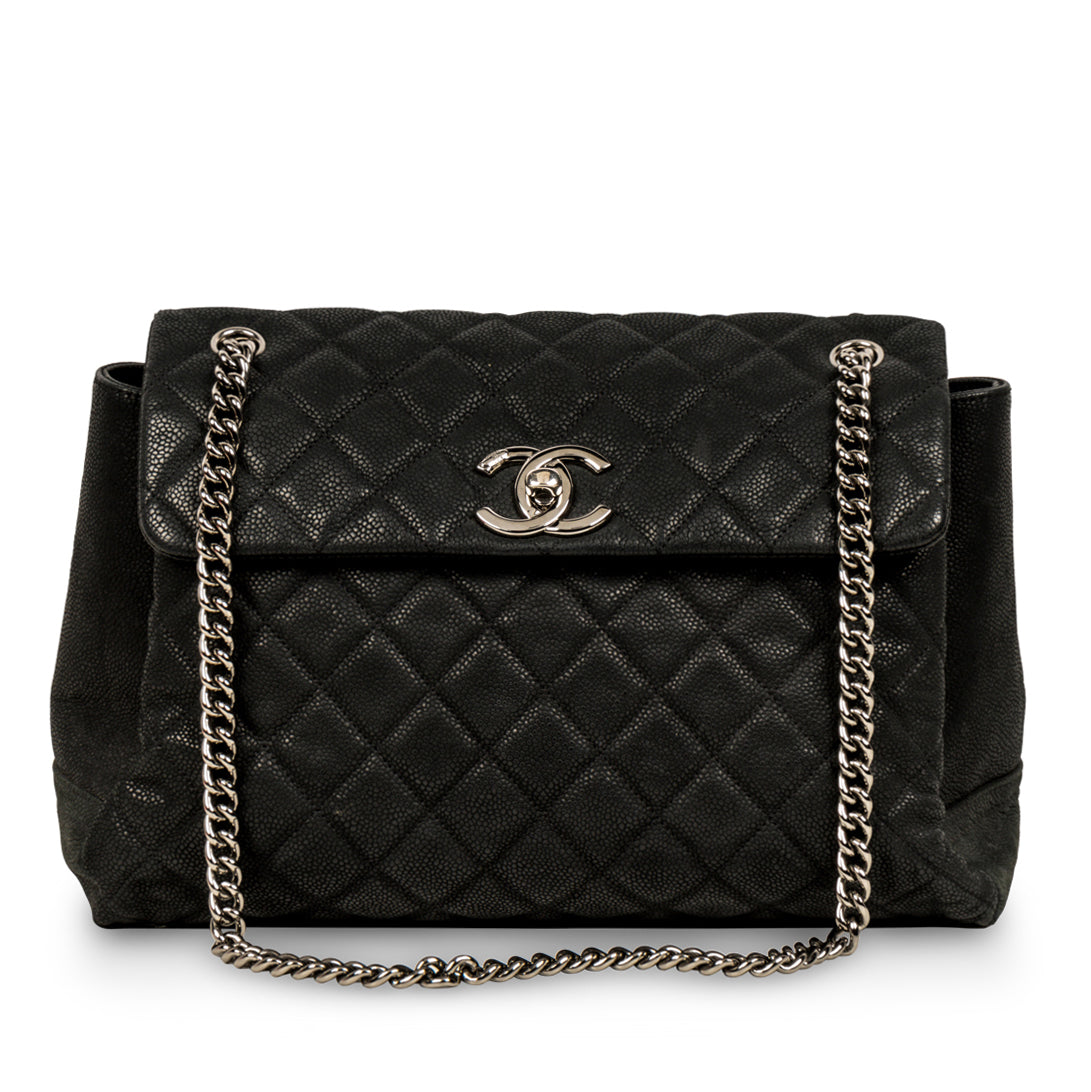Chanel Classic Flap Caviar Black Shoulder Bag Caviar