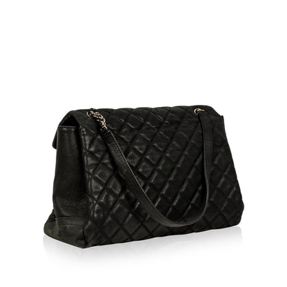 Chanel Classic Flap Caviar Black Shoulder Bag Caviar