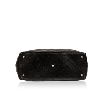 Chanel Shopping Tote Quilted Black Tote Bag