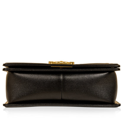 Chanel Boy Bag Caviar Black Shoulder Bag Style 6