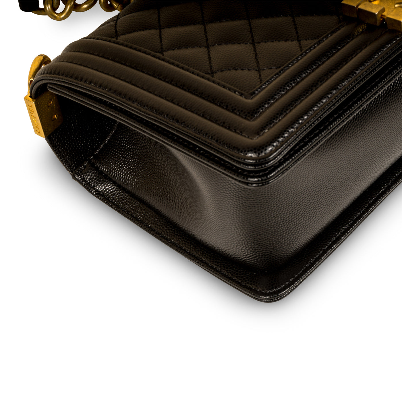 Chanel Boy Bag Caviar Black Shoulder Bag Style 6