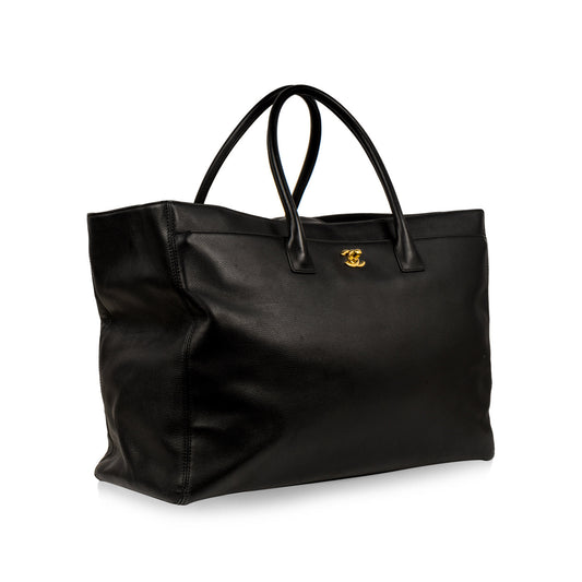 Chanel Timeless Leather Black Tote Bag