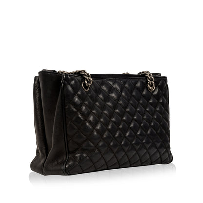 Chanel Shopping Tote Caviar Black Tote Bag