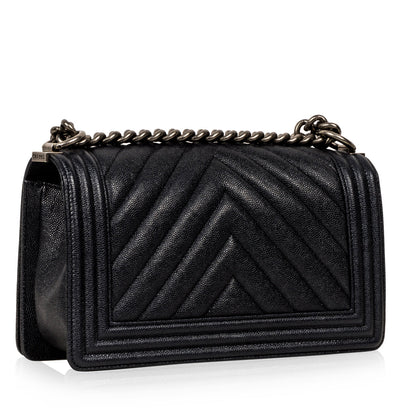 Chanel Chevron Boy Bag - Medium