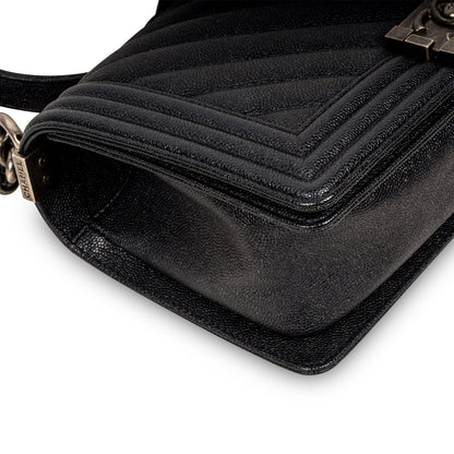 Chanel Chevron Boy Bag - Medium