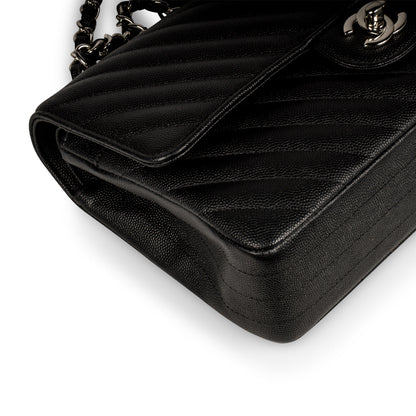 Chanel Classic Flap Caviar Black Shoulder Bag Style 96
