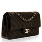 Chanel Classic Flap Lambskin Black Shoulder Bag Style 140
