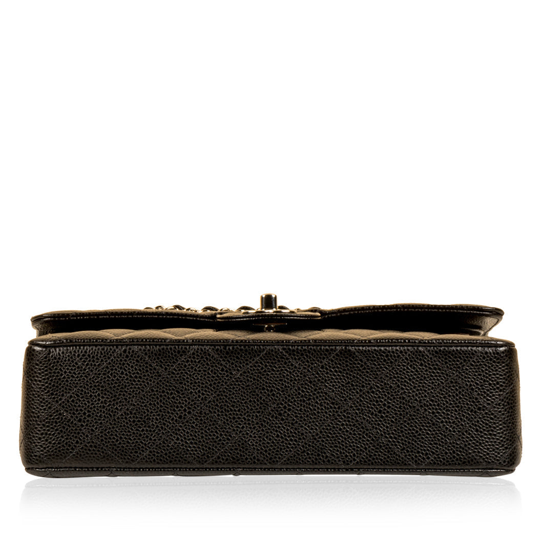 Chanel Classic Flap Caviar Black Shoulder Bag Style 92