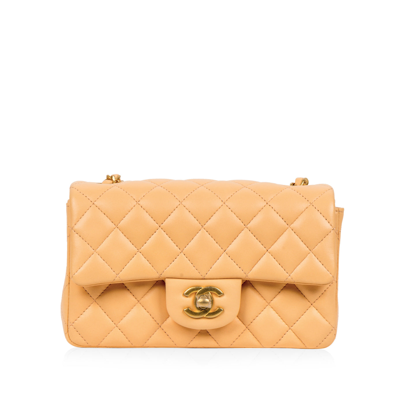 Chanel Classic Flap Lambskin Black Shoulder Bag Style 207
