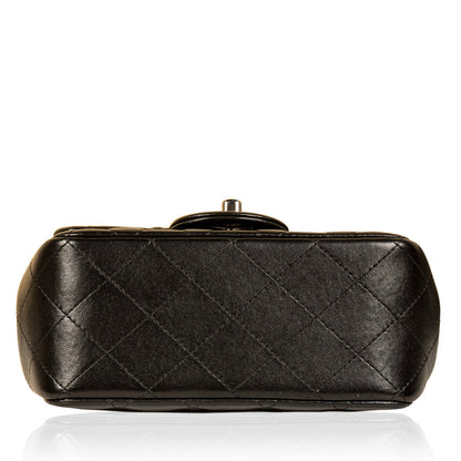 Chanel Classic Flap Lambskin Black Shoulder Bag Style 248