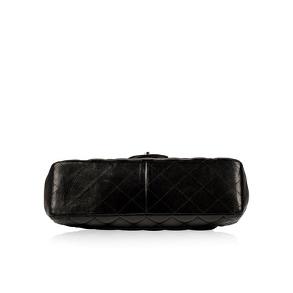Chanel Classic Flap Lambskin Black Shoulder Bag Style 56