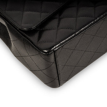 Chanel Classic Flap Bag Maxi - Caviar - Black - Ghw