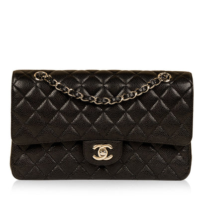 Chanel Classic Flap Caviar Black Shoulder Bag Style 90