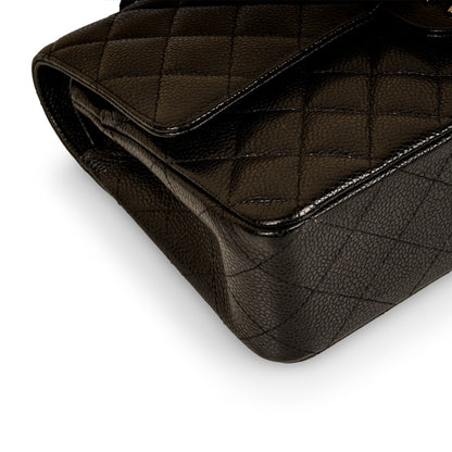 Chanel Classic Flap Caviar Black Shoulder Bag Style 90