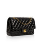 Chanel Classic Flap Lambskin Black Shoulder Bag Style 142