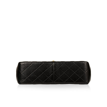 Chanel Classic Flap Lambskin Black Shoulder Bag Style 58