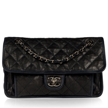 Chanel Timeless Caviar Black Handbag Caviar