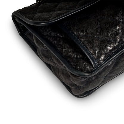Chanel Timeless Caviar Black Handbag Caviar