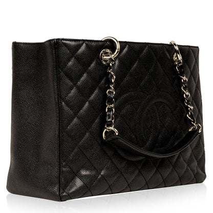 Chanel Timeless Caviar Black Tote Bag Style 37
