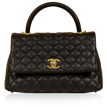 Chanel Coco Handle Flap Bag - Lizard Handle
