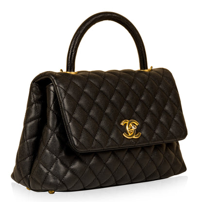 Chanel Coco Handle Flap Bag - Lizard Handle