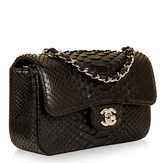 Chanel Classic Flap Leather Black Shoulder Bag Style 6