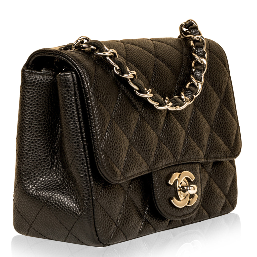 Chanel Classic Flap Caviar Black Shoulder Bag Style 112