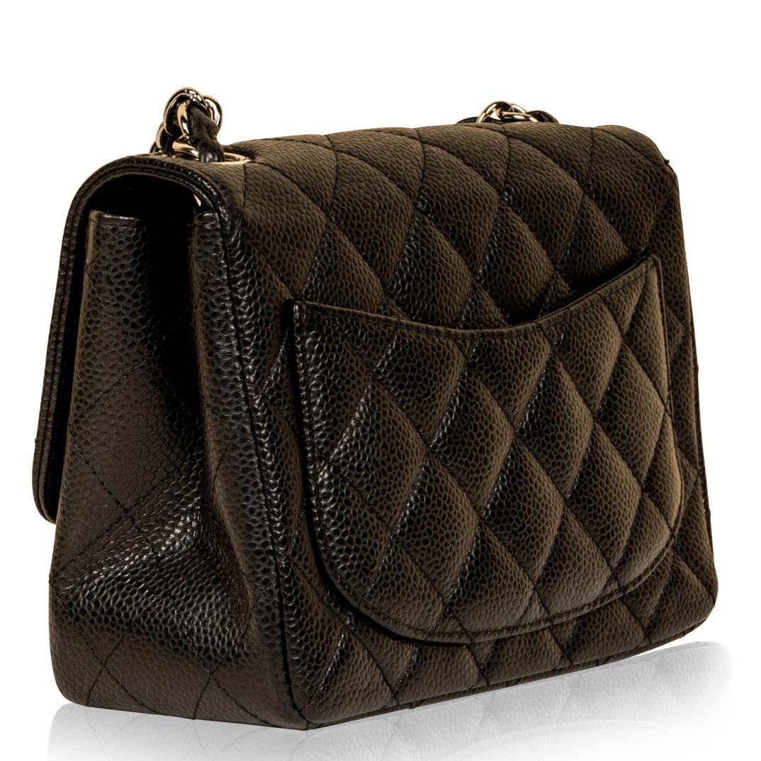 Chanel Classic Flap Caviar Black Shoulder Bag Style 112