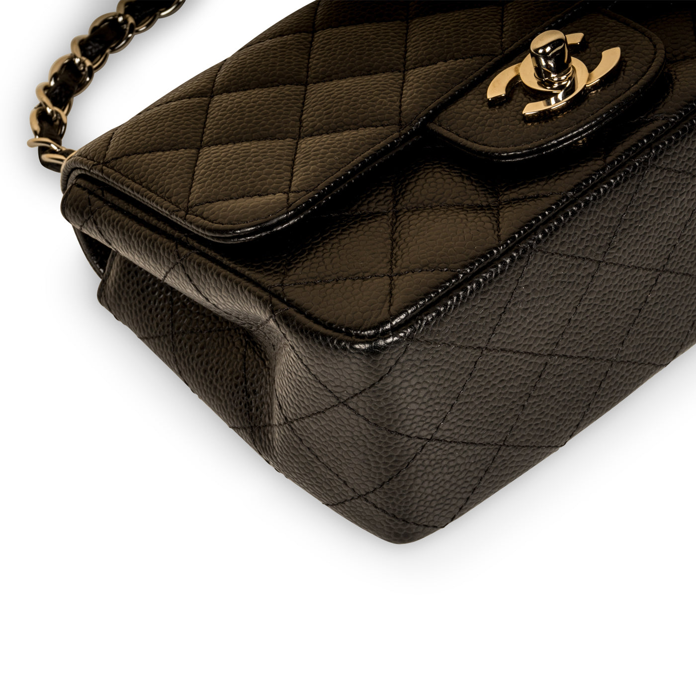Chanel Classic Flap Caviar Black Shoulder Bag Style 112
