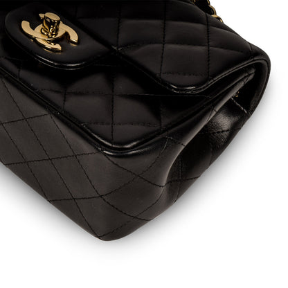 Chanel Classic Flap Lambskin Black Shoulder Bag Style 250