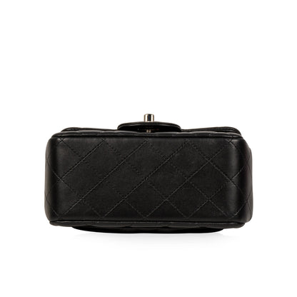 Chanel Classic Flap Lambskin Black Shoulder Bag Style 251