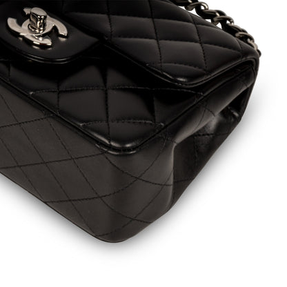 Chanel Classic Flap Lambskin Black Shoulder Bag Style 247