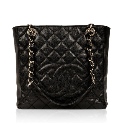 Chanel Timeless Caviar Black Tote Bag Style 49
