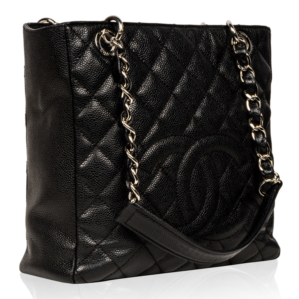Chanel Timeless Caviar Black Tote Bag Style 49