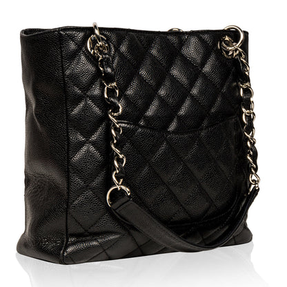 Chanel Timeless Caviar Black Tote Bag Style 49