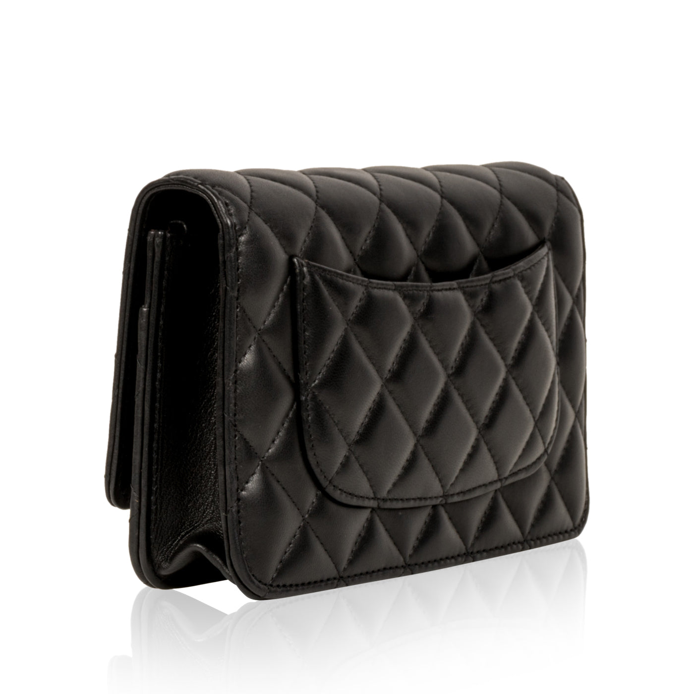 Chanel Classic Flap Lambskin Black Crossbody Style 4