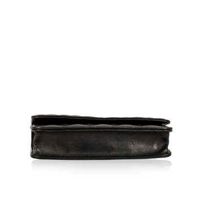 Chanel Classic Flap Lambskin Black Crossbody Style 4