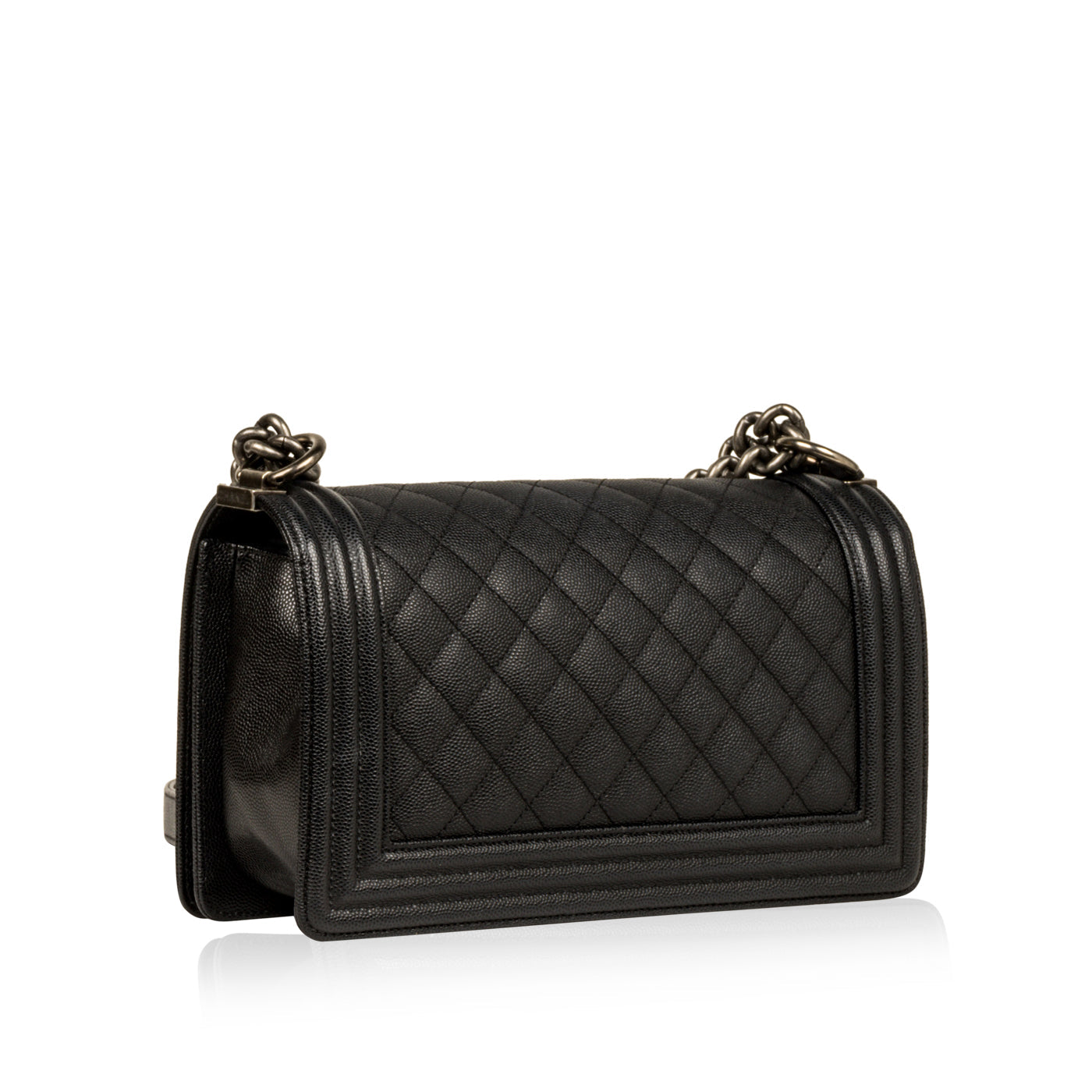 Chanel Boy Bag Caviar Black Shoulder Bag Style 14