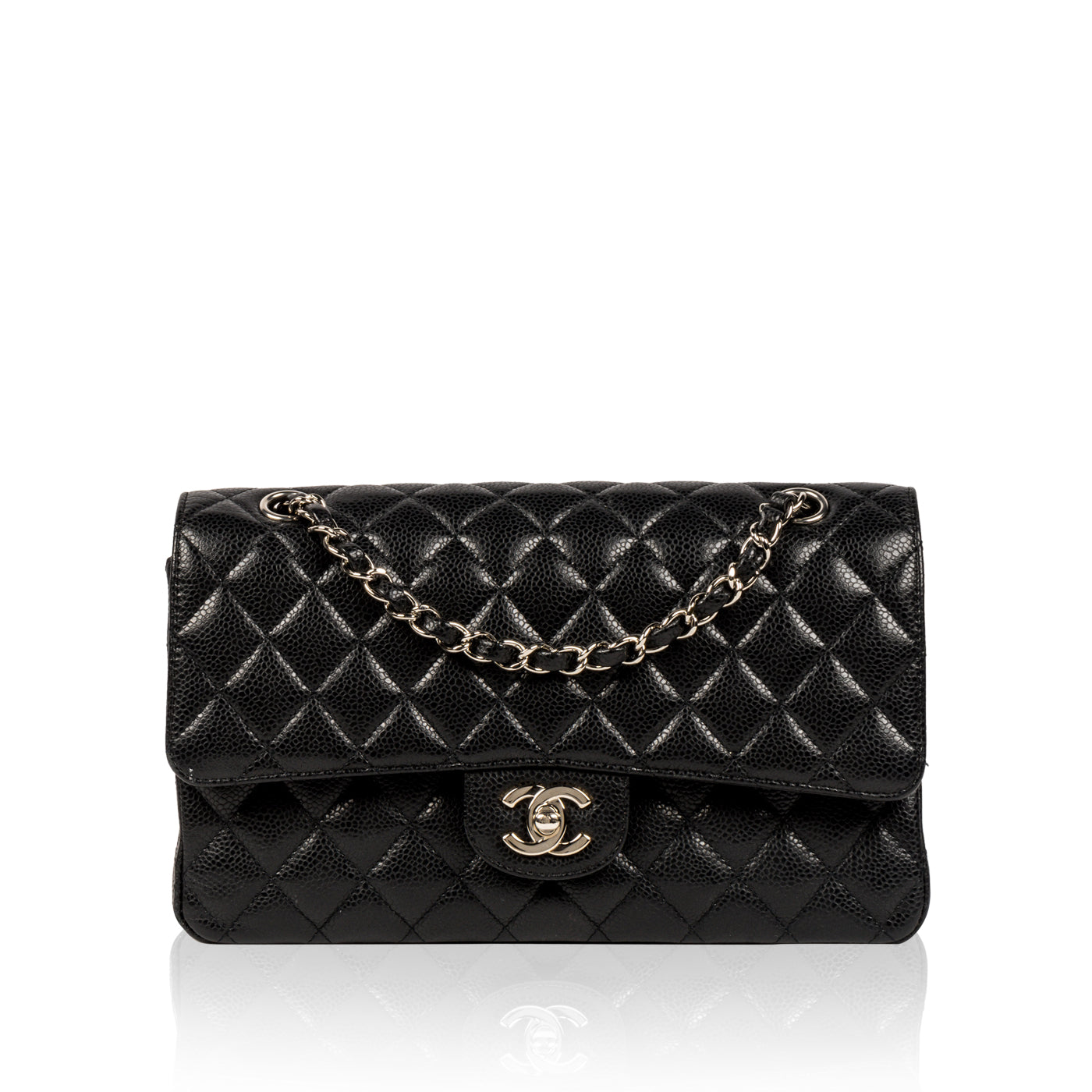 Chanel Classic Flap Caviar Black Shoulder Bag Style 97