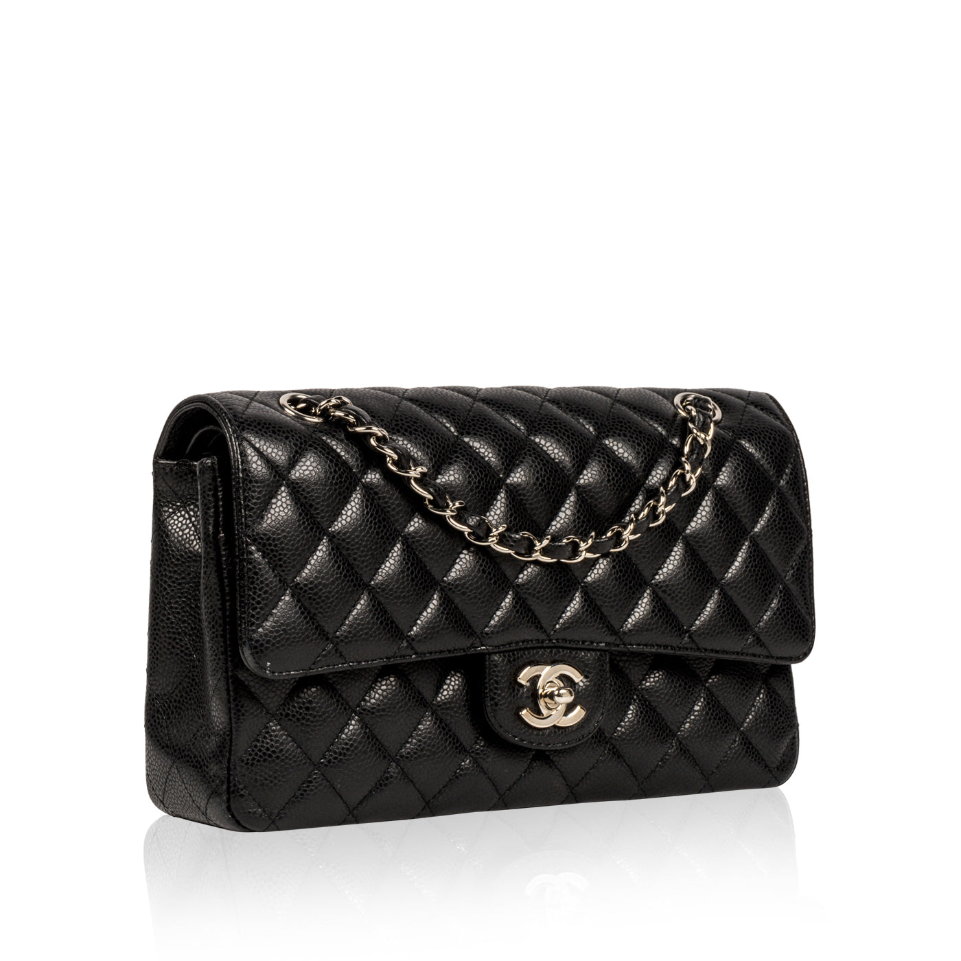 Chanel Classic Flap Caviar Black Shoulder Bag Style 97